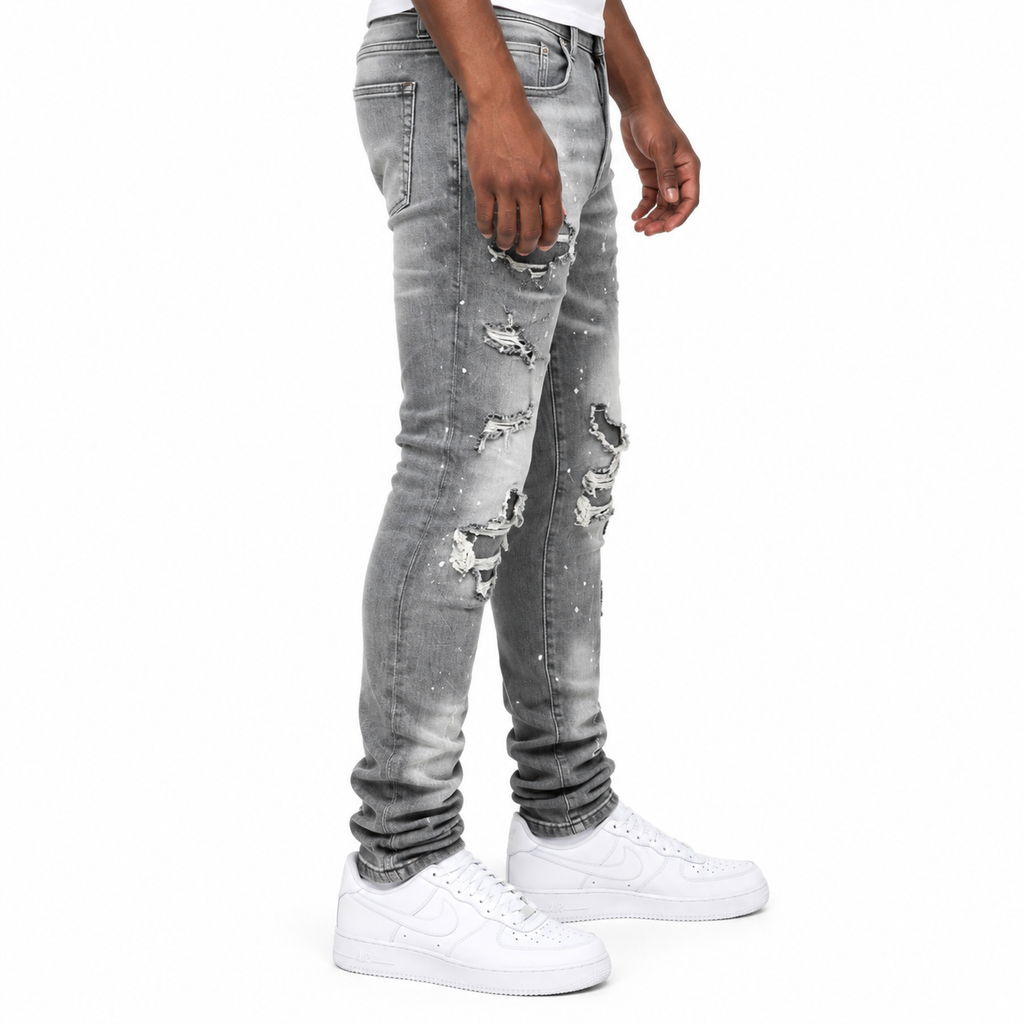 Ghost Ash Distressed Denim