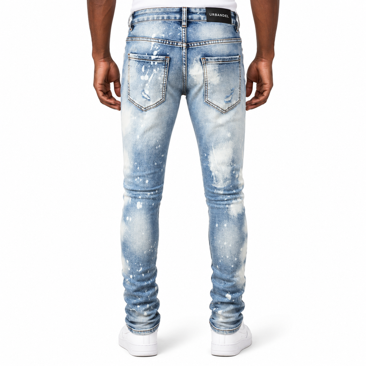 Blue Haze Distressed Stacked Denim