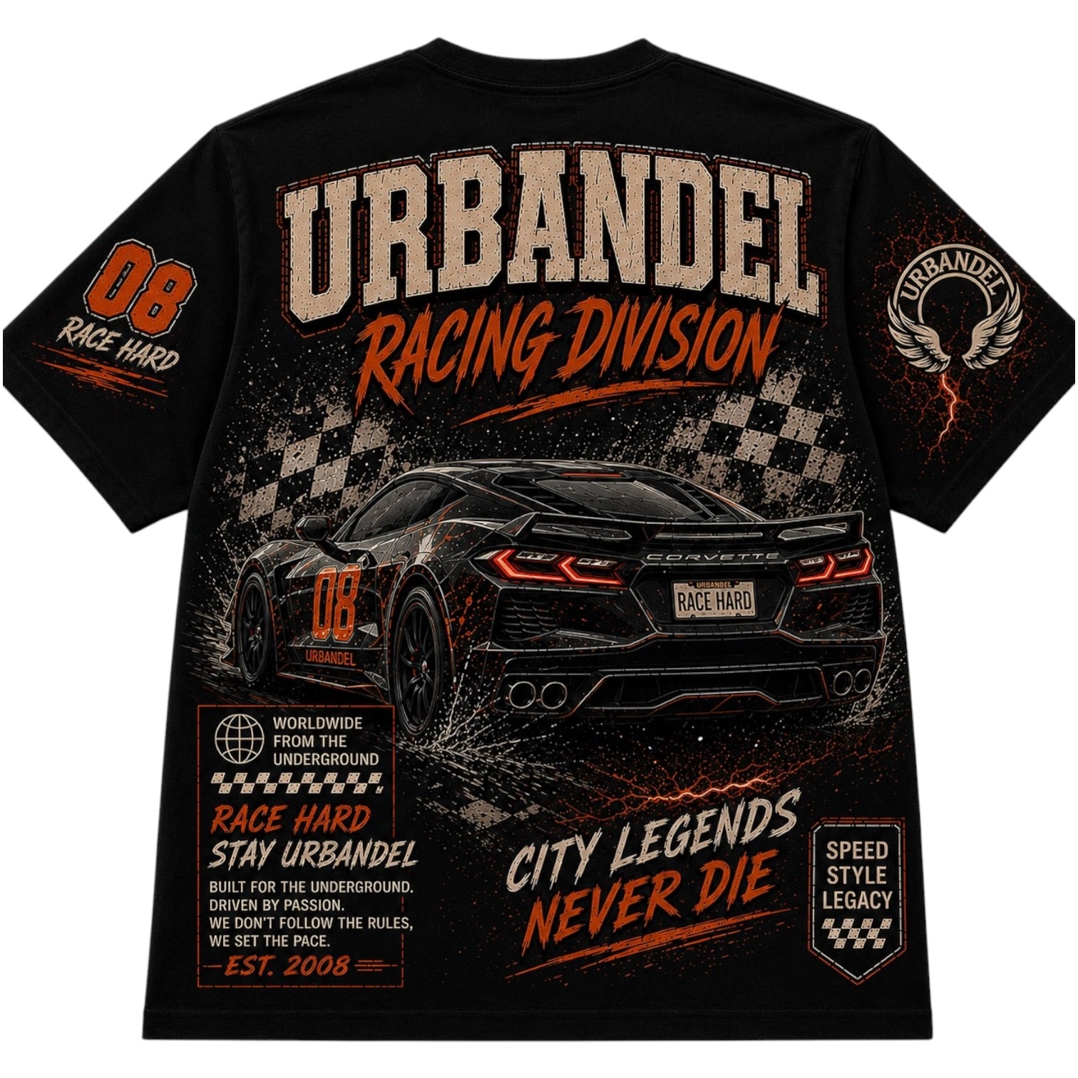 Race Hard” Racing Division Tee