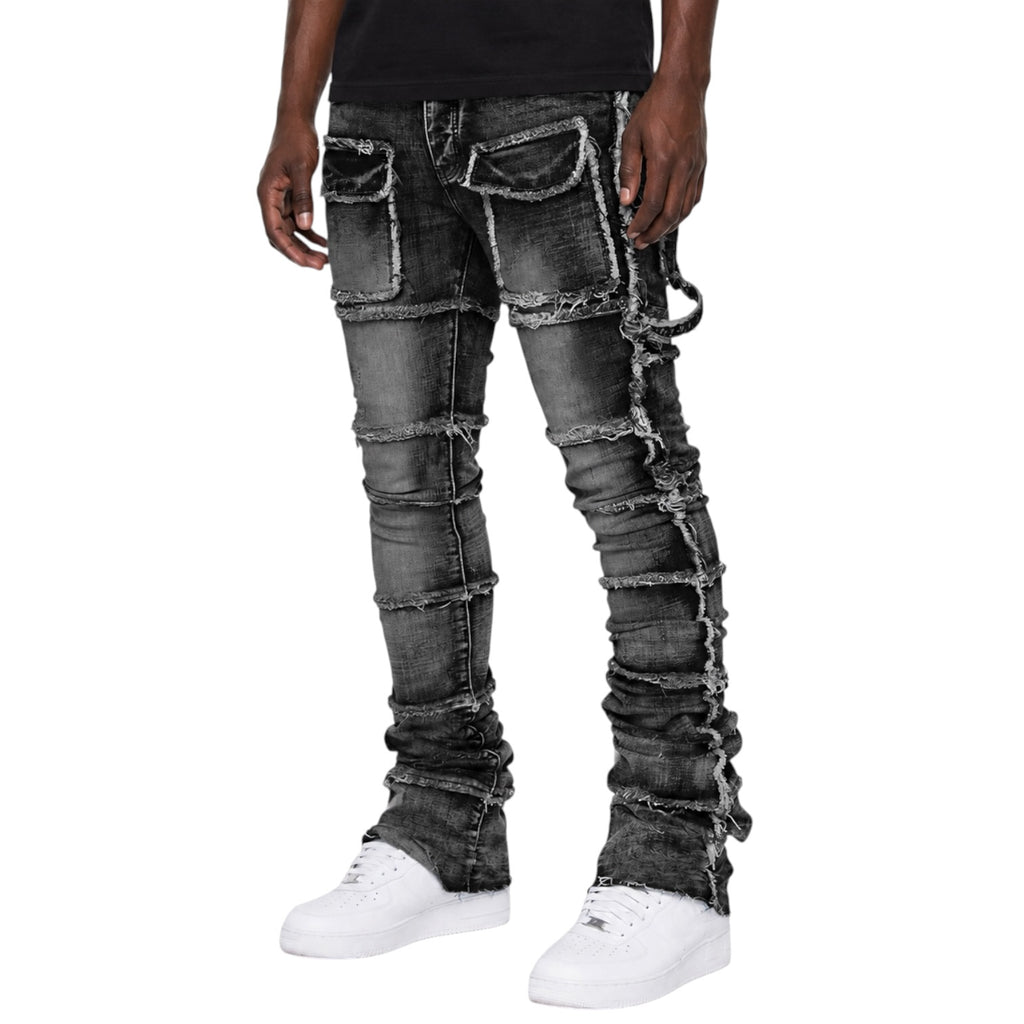 Shadow Construct Stacked Denim