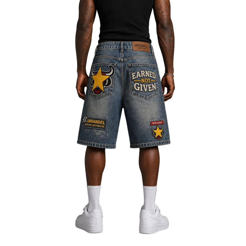 Interstate 40 Racing Denim Shorts