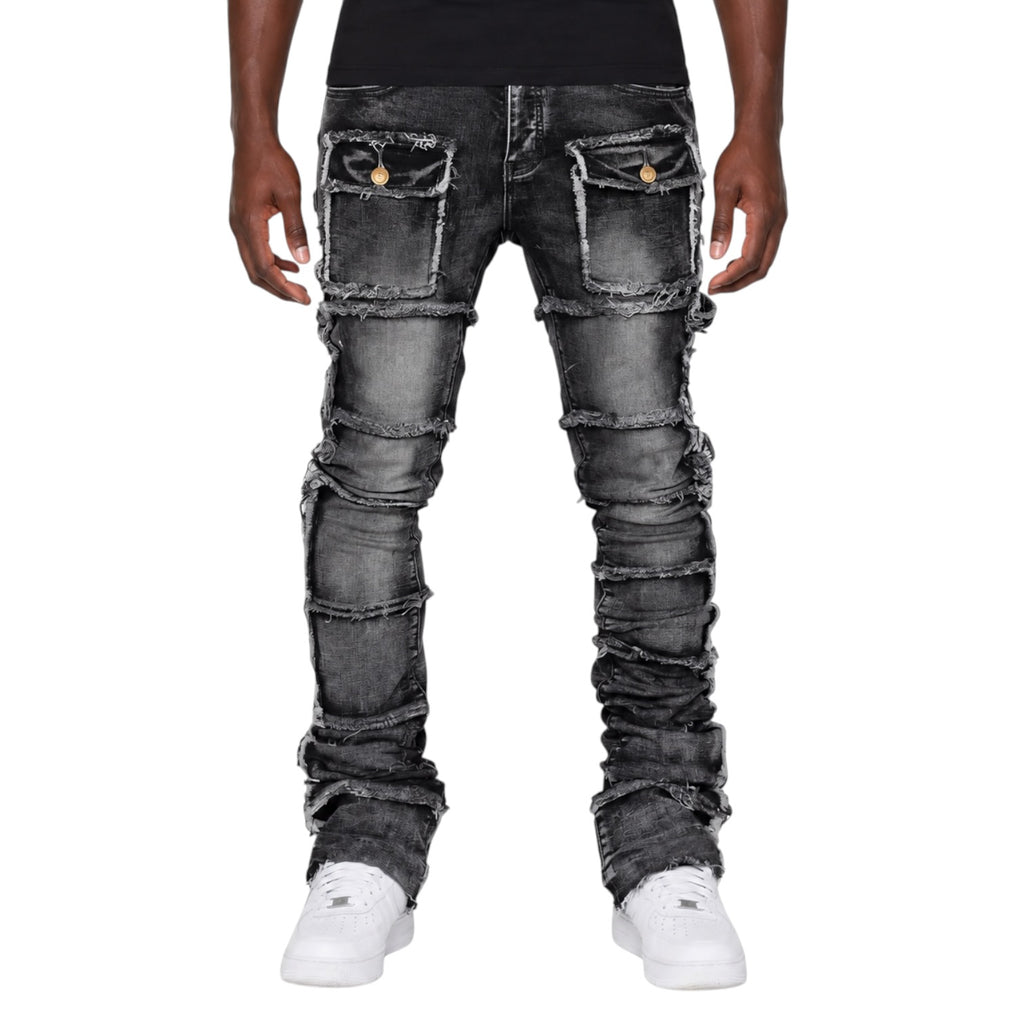 Shadow Construct Stacked Denim