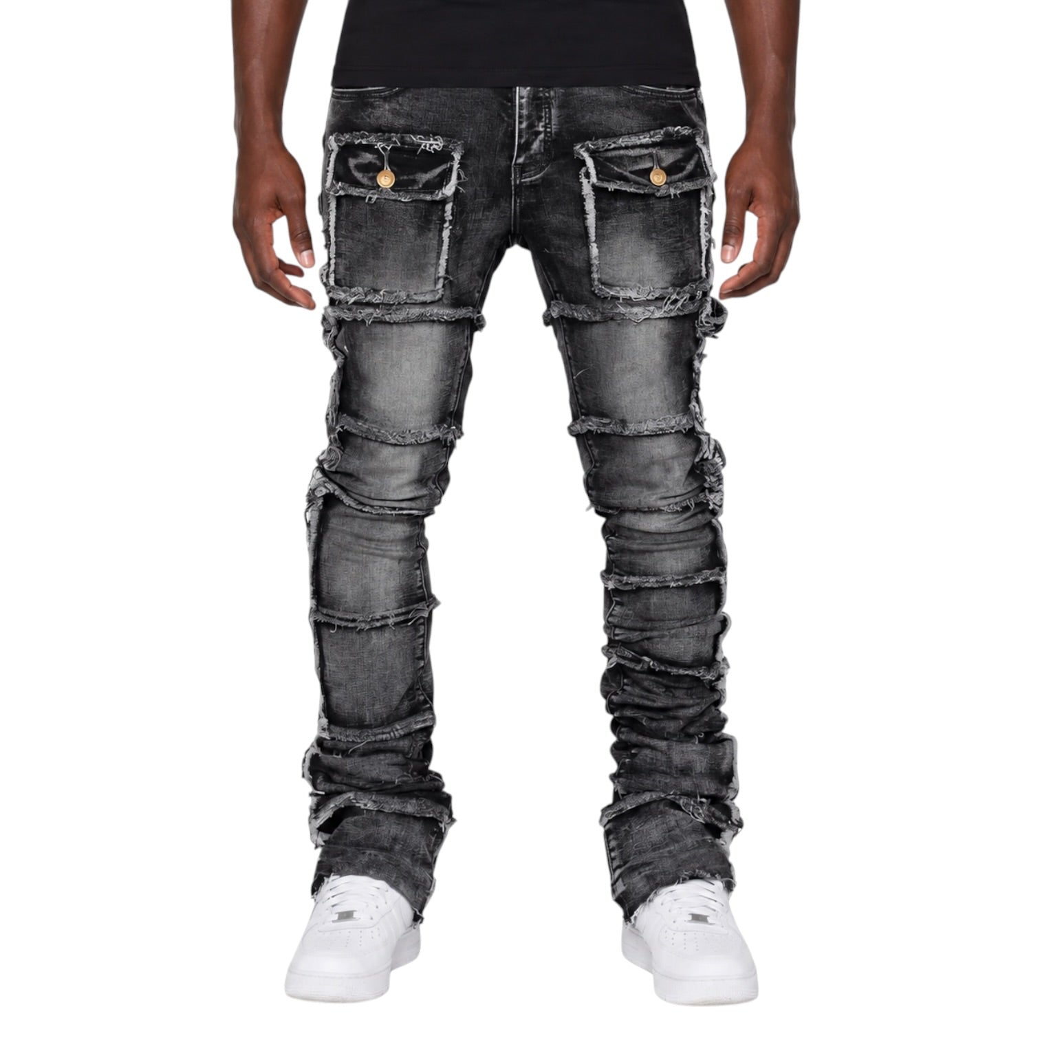 Shadow Construct Stacked Denim