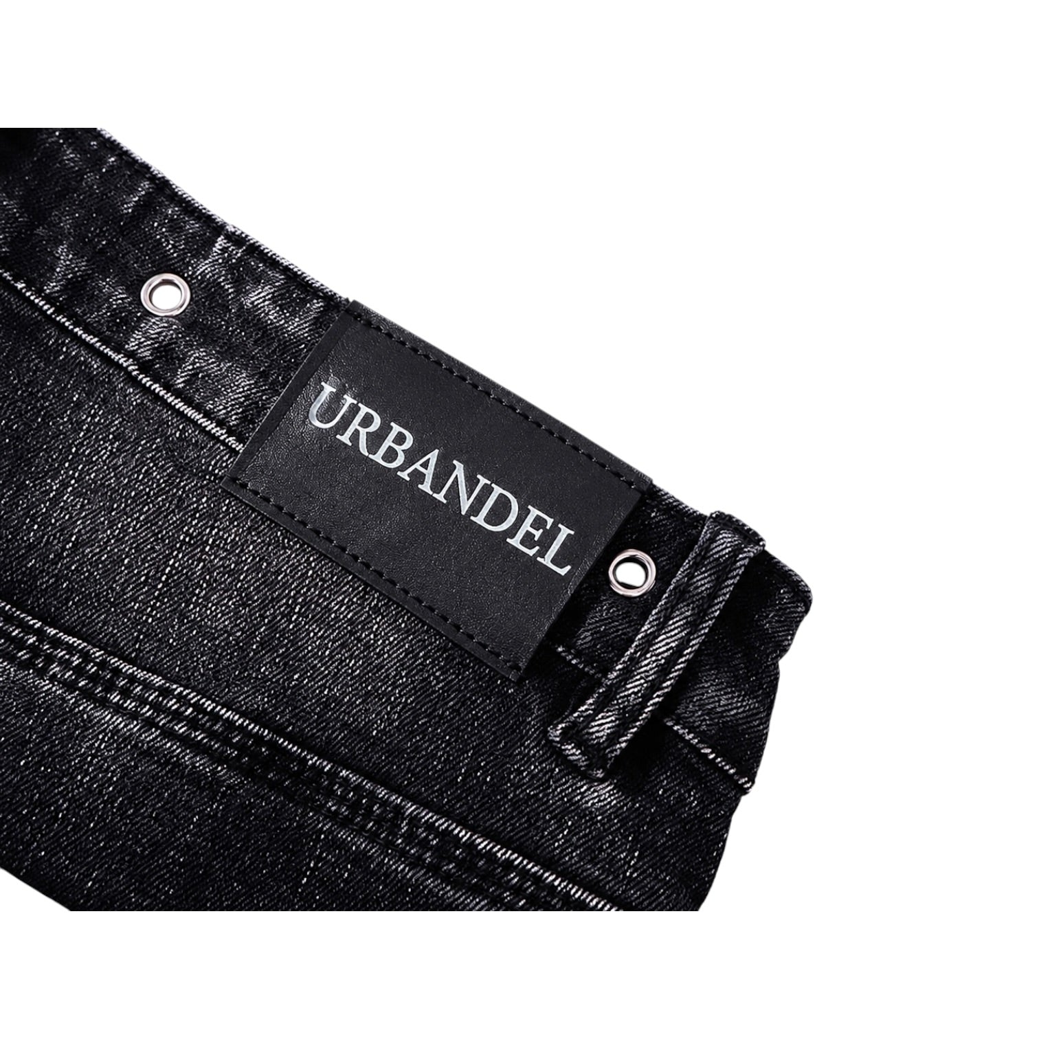 Blackout Grommet Flare Denim