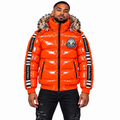 Arctic Bull Gloss Puffer Jacket – Solar Orange