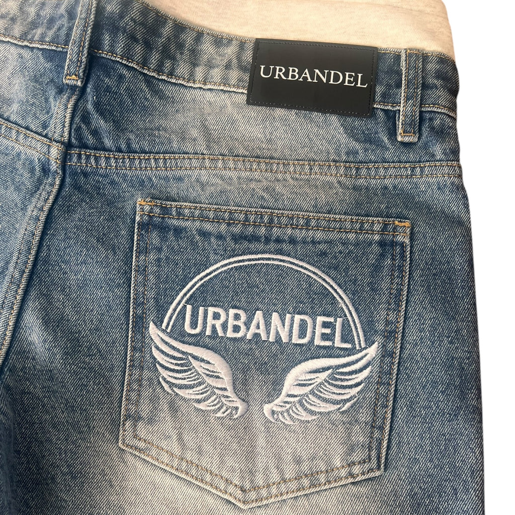 Angel Core Distressed Denim Shorts