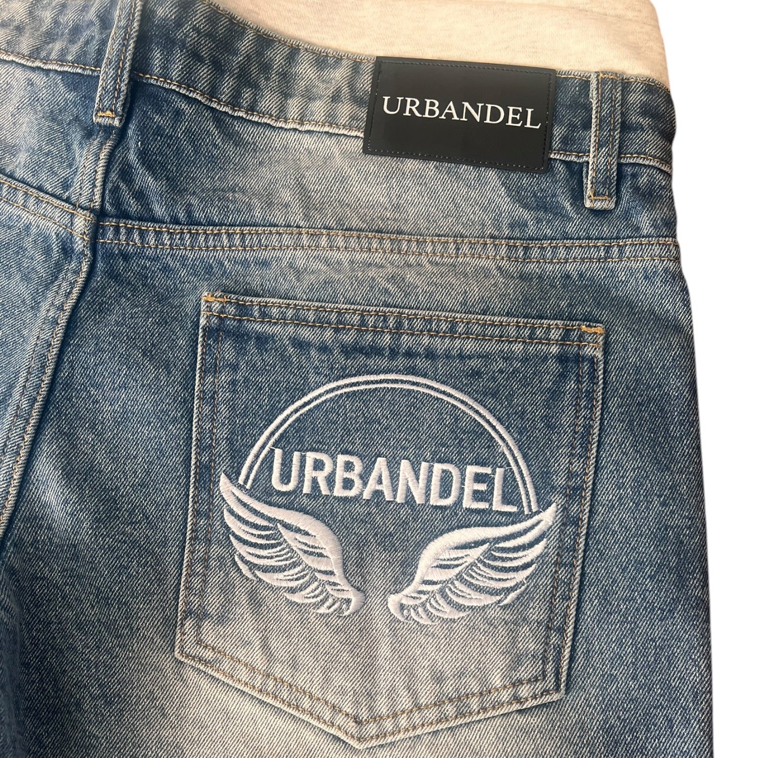 Angel Core Distressed Denim Shorts