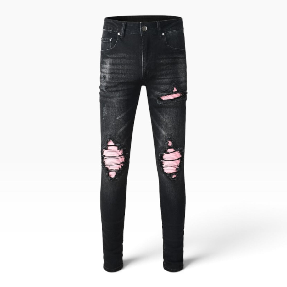 Midnight Rose Distressed Denim