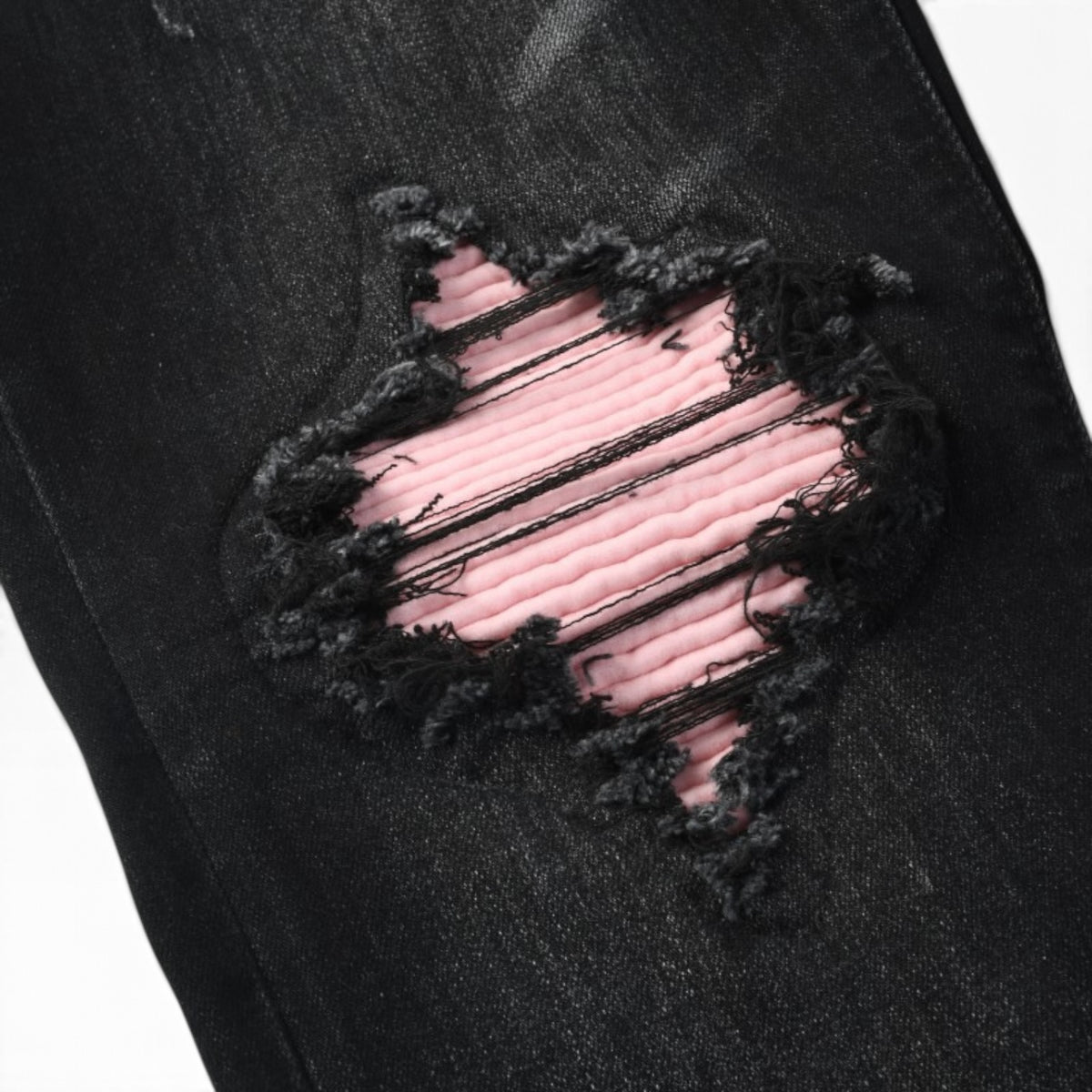 Midnight Rose Distressed Denim