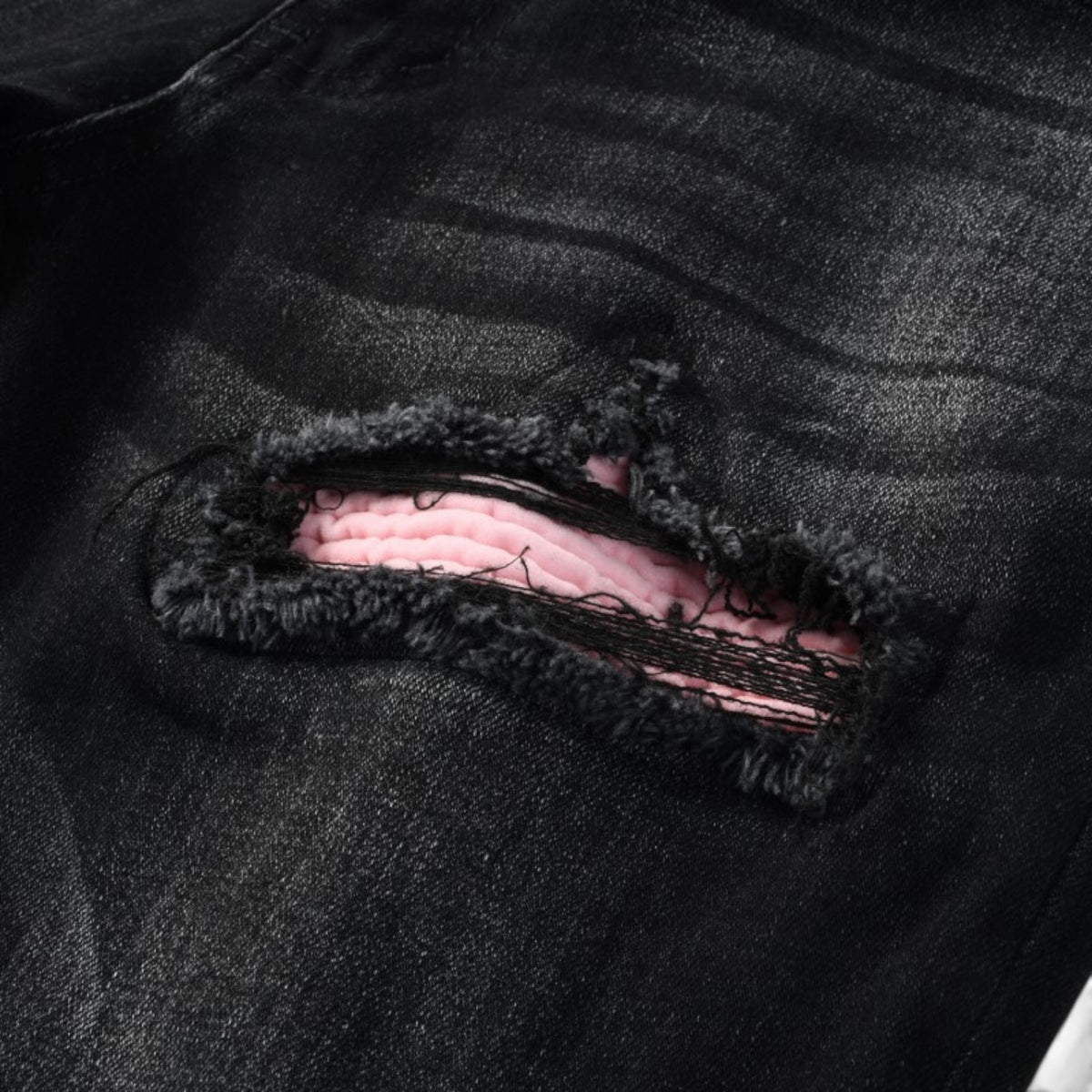 Midnight Rose Distressed Denim