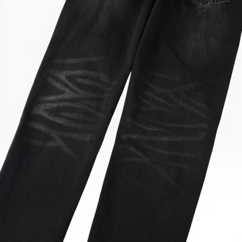 Midnight Rose Distressed Denim