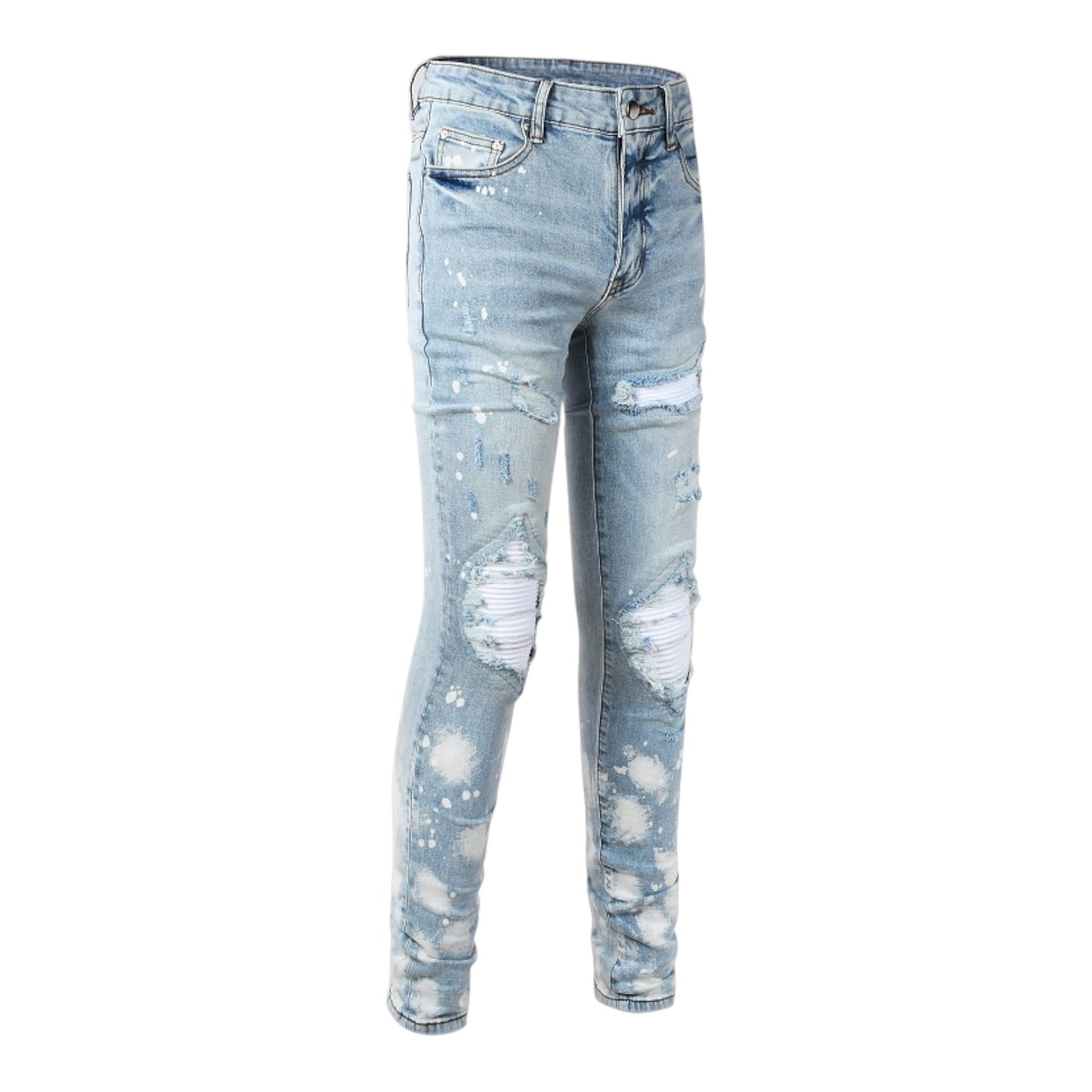 Glacier Distressed Stack Denim