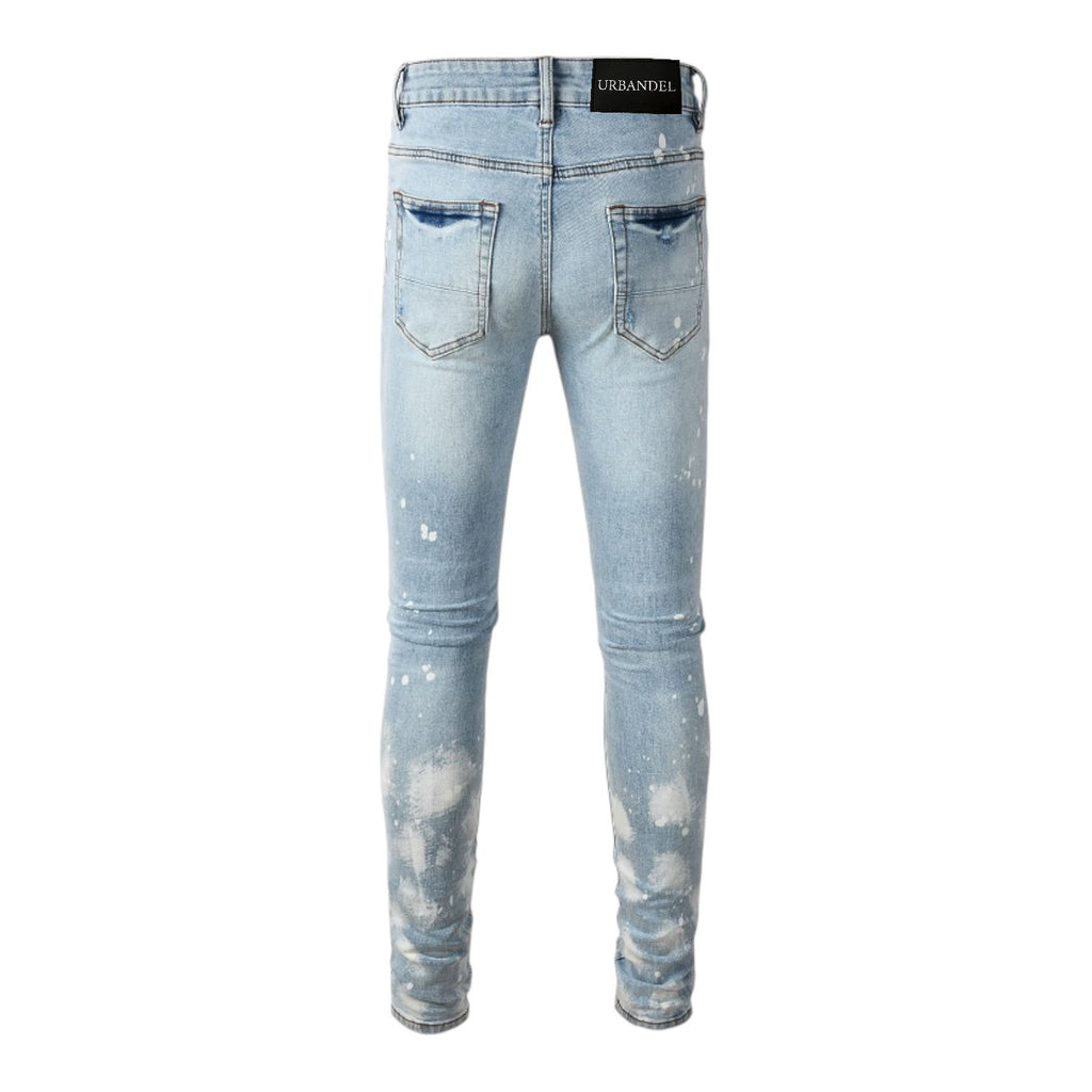 Glacier Distressed Stack Denim