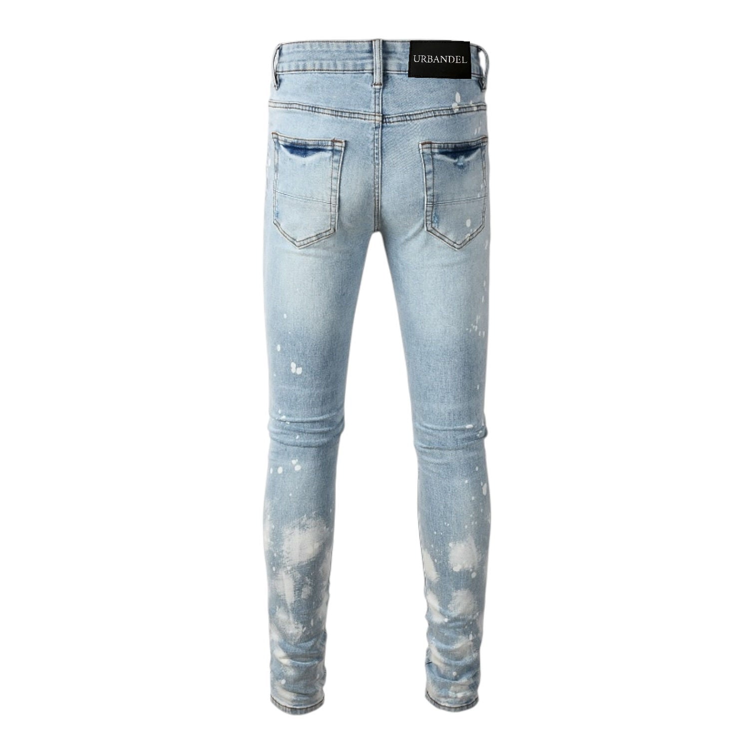 Glacier Distressed Stack Denim