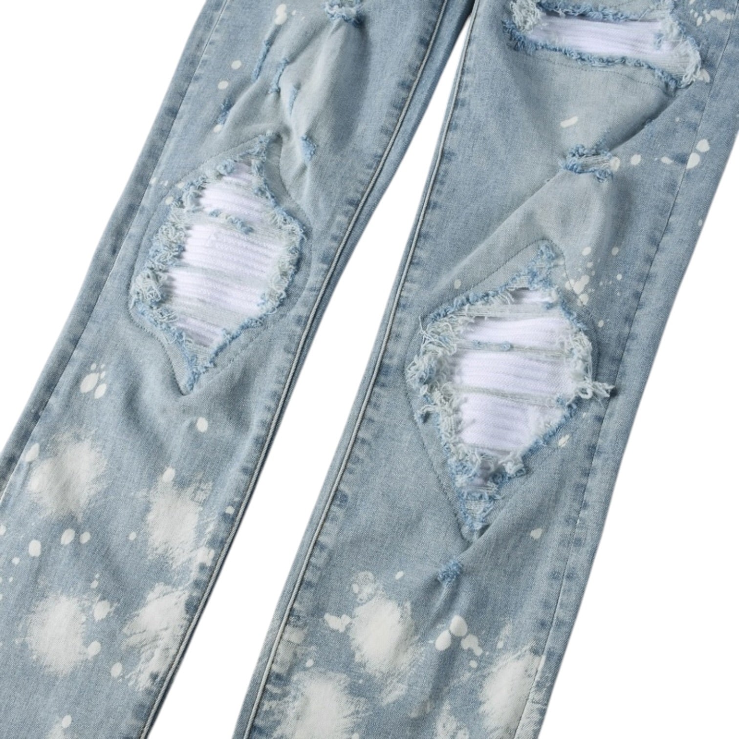 Glacier Distressed Stack Denim