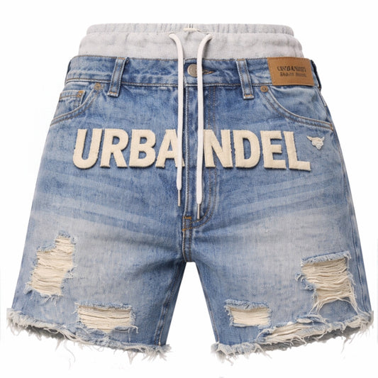 Angel Core Distressed Denim Shorts