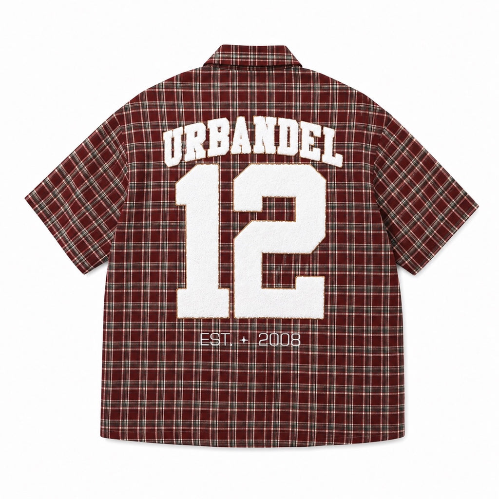 Earned Not Given Plaid Button Up