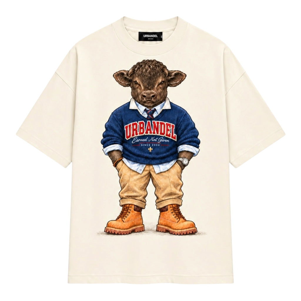 Bull Legacy Graphic Tee – Cream