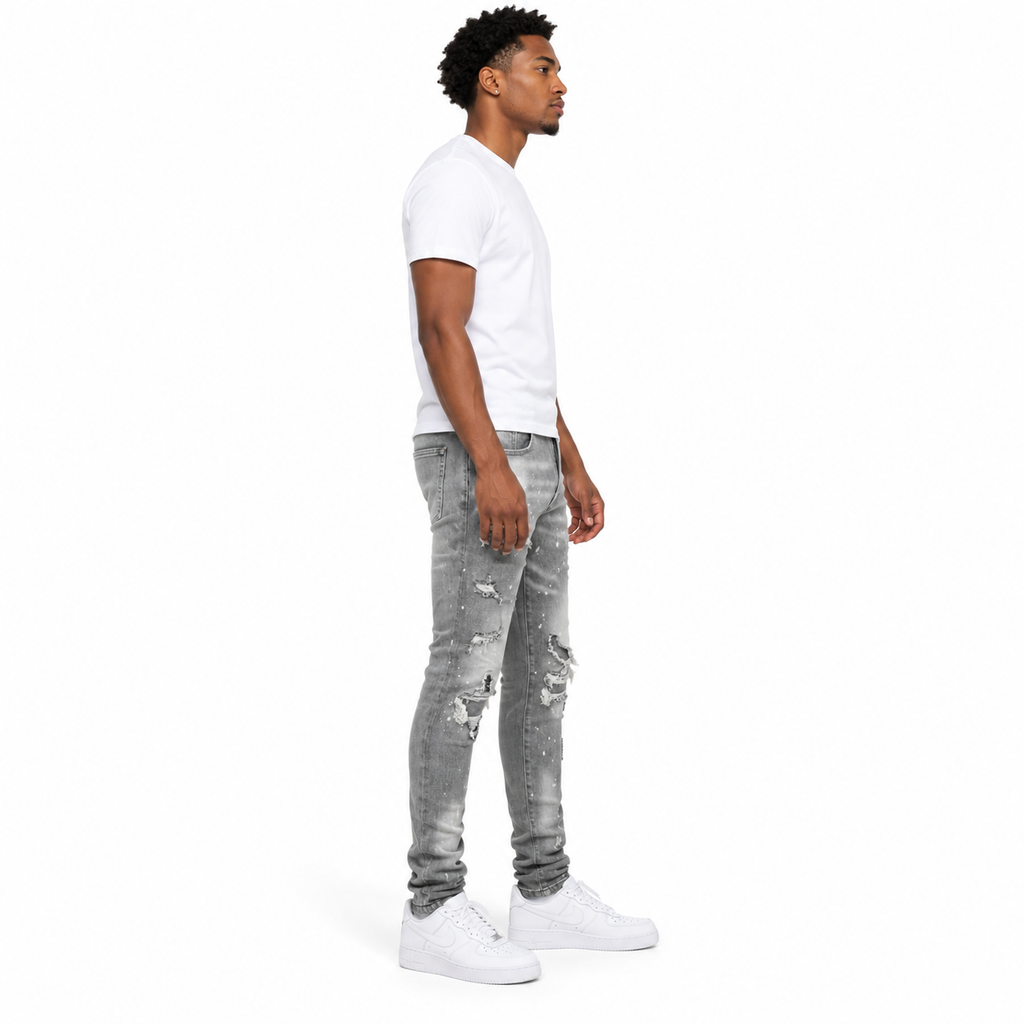 Ghost Ash Distressed Denim