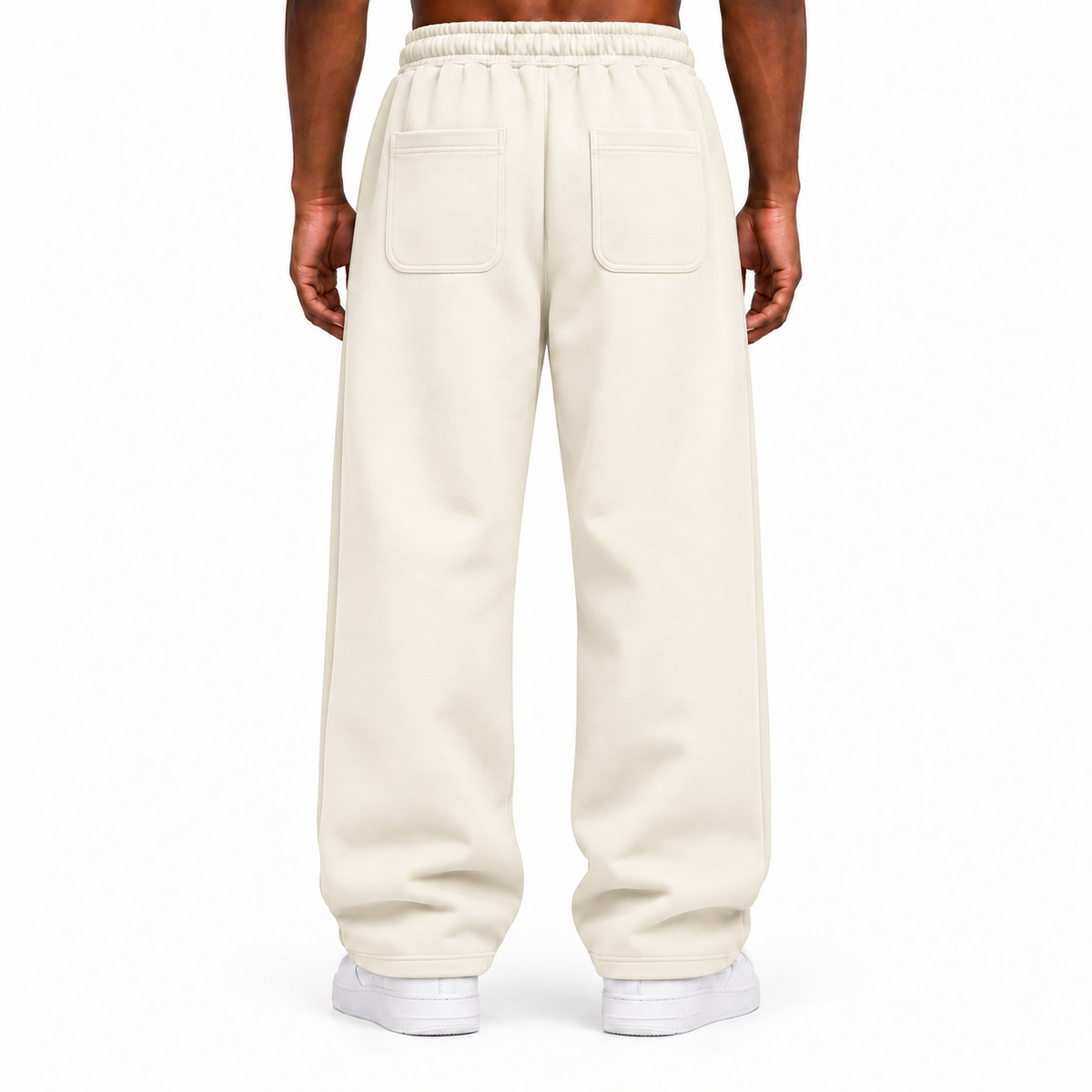Bull Legacy Wide-Leg Sweatpants – Cream