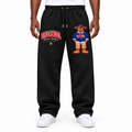 Bull Legacy Wide-Leg Sweatpants – Black