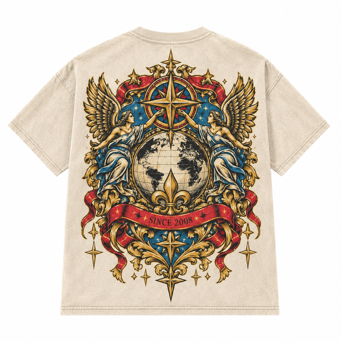 City Legends Celestial Sun Heavyweight Tee – Vintage Cream