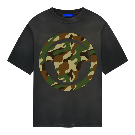 URBANDEL BLACK CAMOUFLAGE TEE