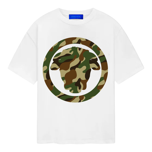 URBANDEL WHITE CAMOUFLAGE TEE