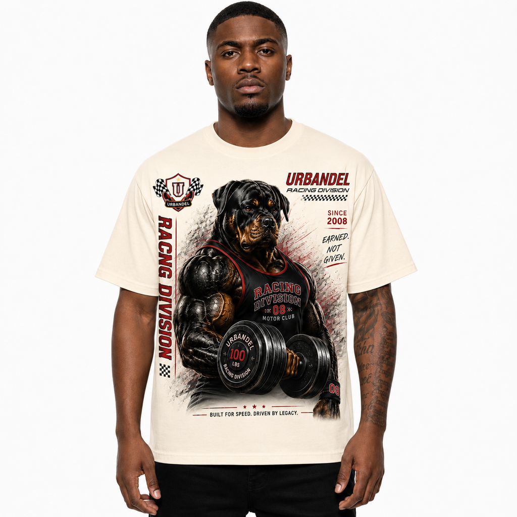 Racing Division "Earned. Not Given." Cream Tee